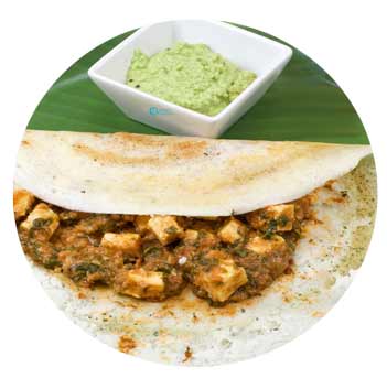 Paneer Tikka Masala Dosa